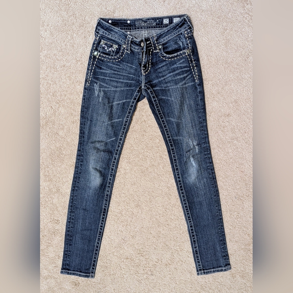 Miss Me Dark Blue Skinny Jeans